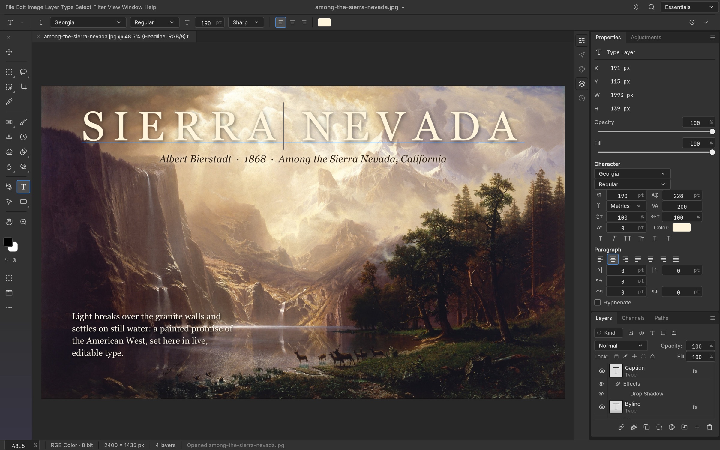 Official PhotoCraft editor showing text tools